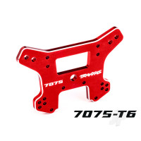Shock tower, front, 7075-T6 aluminium (Red-anodised) (fits Sledge)