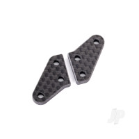 Steering block arms, carbon fibre (2) (fits #9635 series & 9637 series steering blocks)