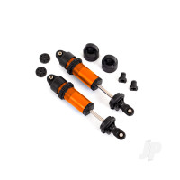 Shocks, GT-Maxx, aluminium (orange-anodised) (fully assembled w,o springs) (2)
