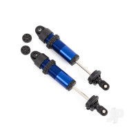 Shocks, GT-Maxx, long, aluminium (Blue-anodised) (fully assembled without springs) (2 pcs)