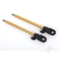 Shock shaft, 80mm (GT-Maxx) (TiN-coated) (2) (assembled with rod ends and steel hollow balls)