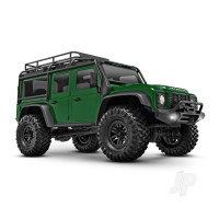 TRX-4M Land Rover Defender 1:18 4WD Electric Trail Crawler, Green (+ TQ, ECM-2.5, Titan 87T, 750mAh LiPo, USB Charger, Clipless Body)