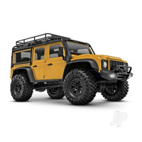 TRX-4M Land Rover Defender 1:18 4WD Electric Trail Crawler, Tan (+ TQ, ECM-2.5, Titan 87T, 750mAh LiPo, USB Charger, Clipless Body)