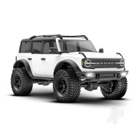 TRX-4M Ford Bronco 1:18 4WD Electric Trail Crawler, White (+ TQ, ECM-2.5, Titan 87T, 750mAh LiPo, USB Charger, Clipless Body)