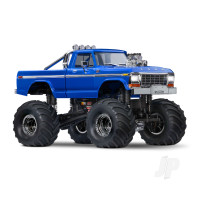 TRX-4MT Ford F-150 1:18 4WD Electric Monster Truck, Blue (+ TQ, ECM-2.5, Titan 87T, 750mAh LiPo, USB Charger)