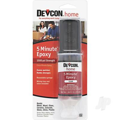 5 Minute Epoxy Glue (Clear) (25ml Syringe)