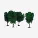 Dark Green · 12cm · 3 pcs