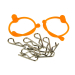 Orange · Standard · Straight · 2 pcs