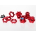 Red · Hubs + Wheel Nuts