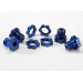 Blue · Hubs + Wheel Nuts