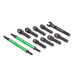 Green · Aluminium
