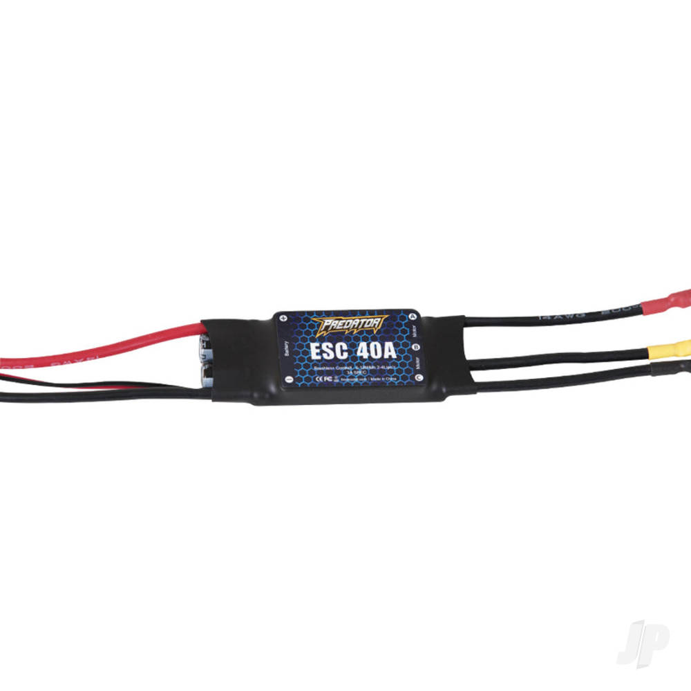 40A ESC With 200mm Input Cable, 3.5mm Motor Connector, XT60 (for 1400mm Cessna 182/ J3 V4 1100mm F3A /PT-17 MXS/ P-51/ Zero/ 1200mm CJ6 V1&V2/ Kingfisher/ 1100mm PC-21/ Typhoon/ 1300mm PA-18)