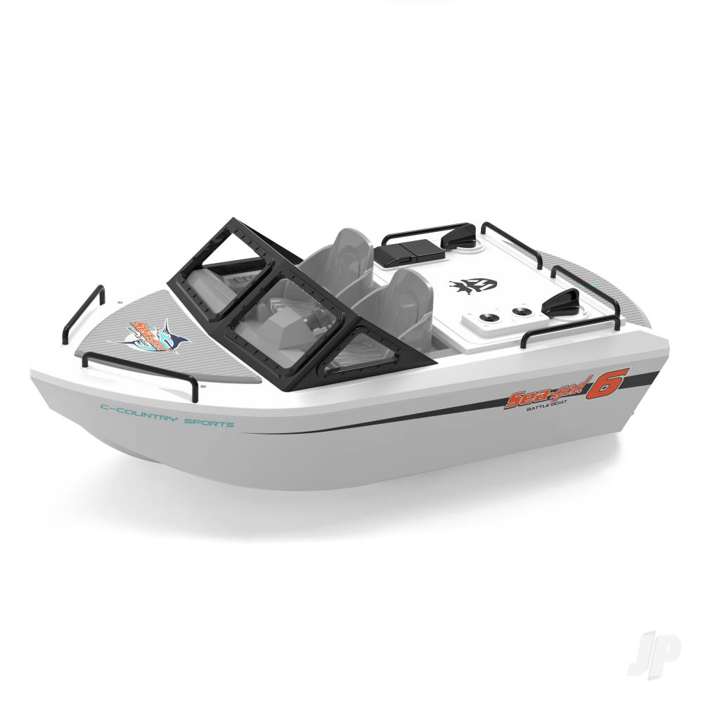 Henglong Sea-god 6 Karting Boat, RTR, Turbojet, White (245mm