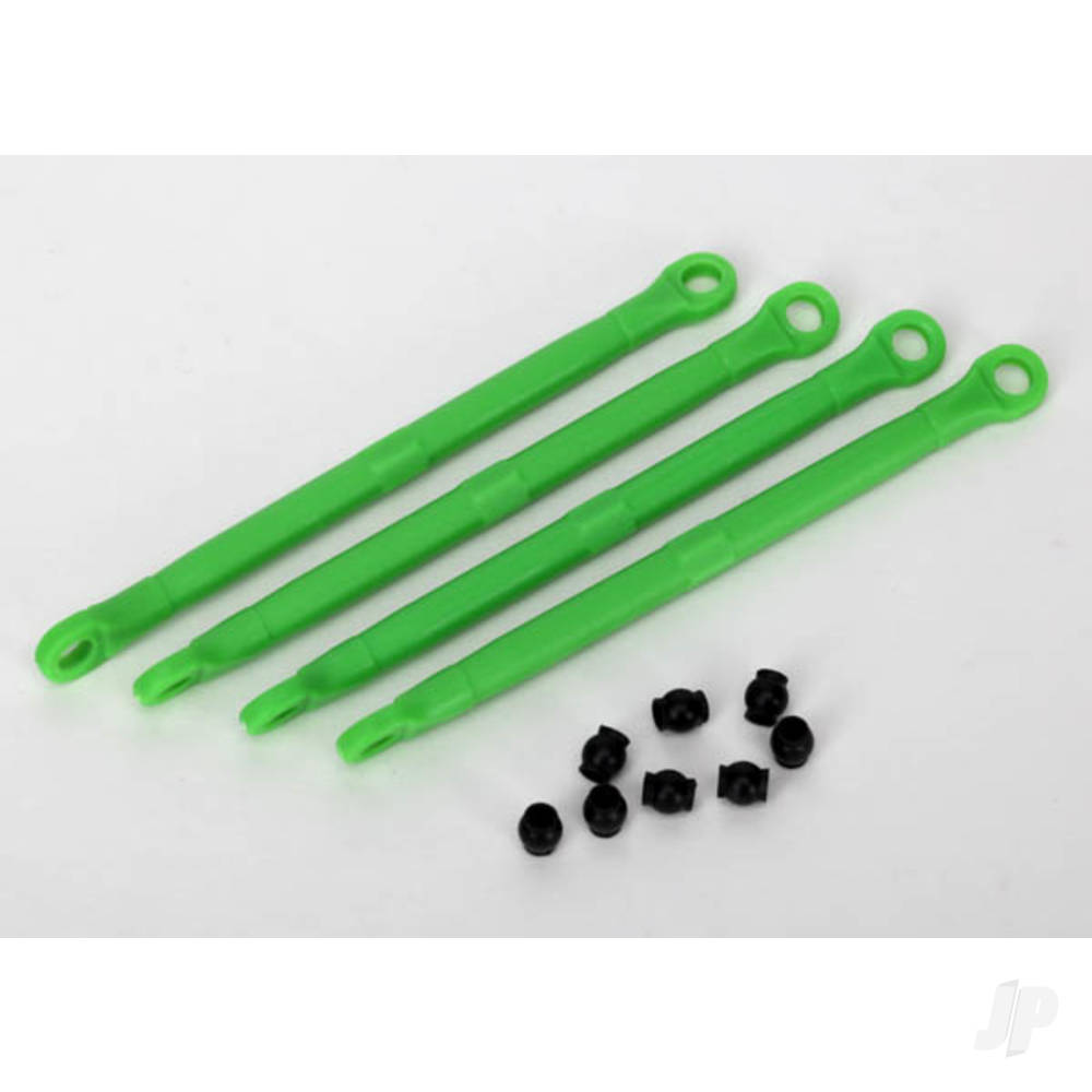 Toe link, Front & Rear (moulded composite) (Green) (4 pcs) / hollow balls (8 pcs)