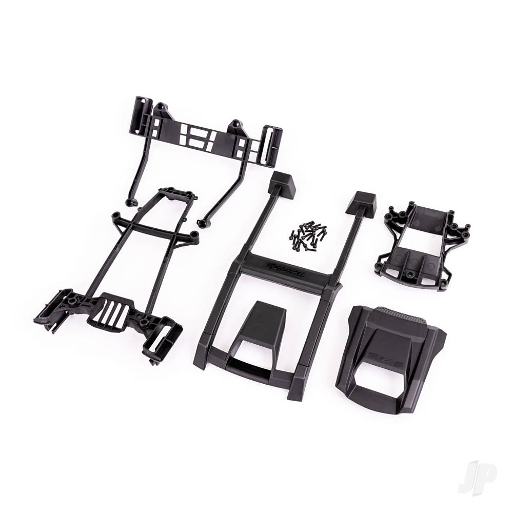 Traxxas 8917X Skid Plate, Roof Body, Blue/ 3x12mm Cs (4)