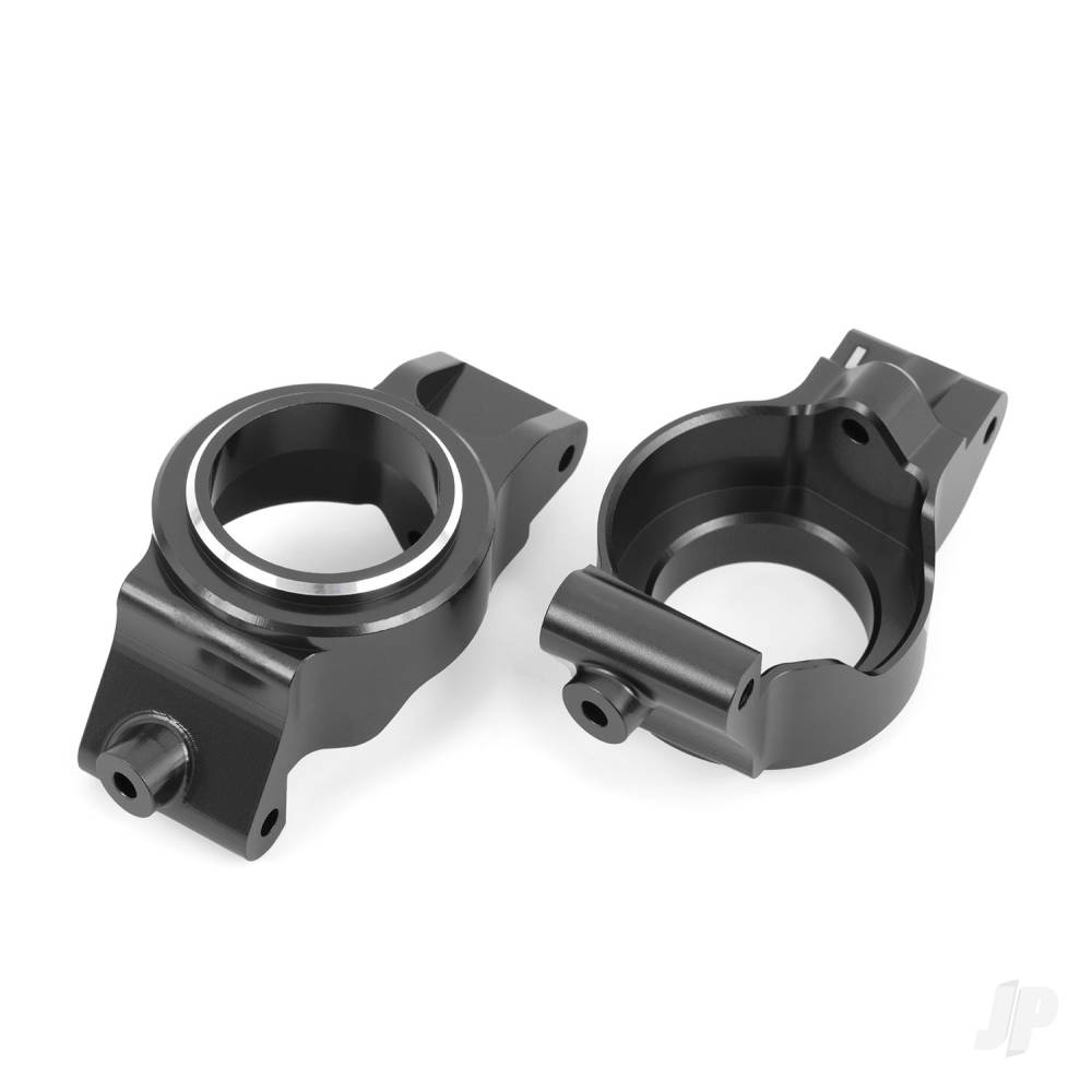 Caster blocks (c-hubs), 6061-T6 aluminium (Grey-anodised), left & right
