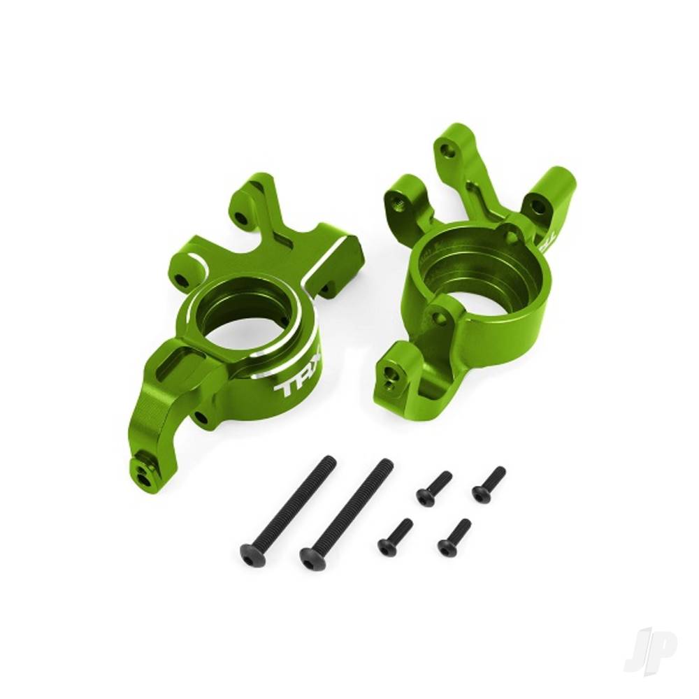 Steering blocks, 6061-T6 aluminium (Green-anodised), left & right
