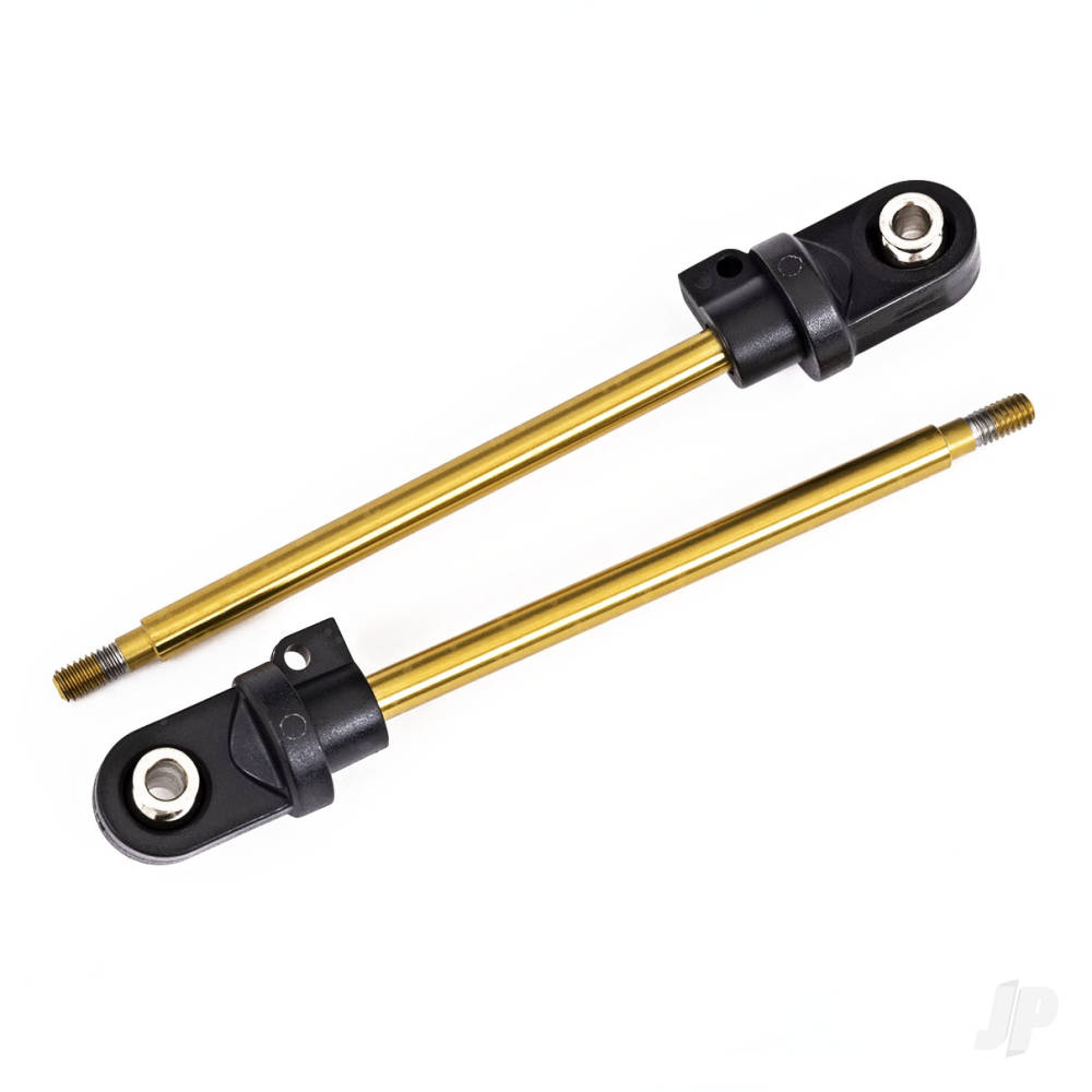 Shock shaft, 92mm (GTX) (TiN-coated) (2) (assembled with rod ends & hollow balls)