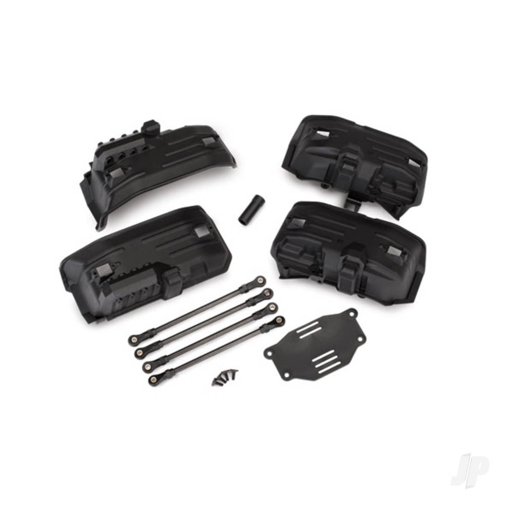 Chassis conversion kit, TRX-4 (long to short wheelbase) (includes rear upper & lower suspension links, front & rear inner fenders (for clipless body mounting), short female half shaft, battery tray, 3x8mm FCS (4)) (fits #8050 series bodies)
