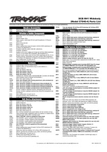 Parts List 1
