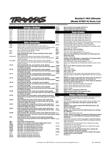 Parts List