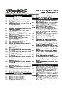 Parts List