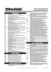 Parts List