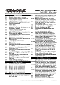 Parts List