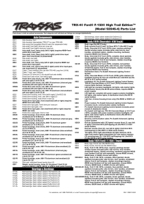 Parts List